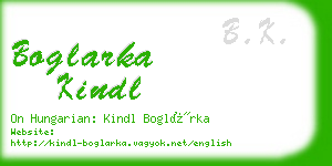 boglarka kindl business card